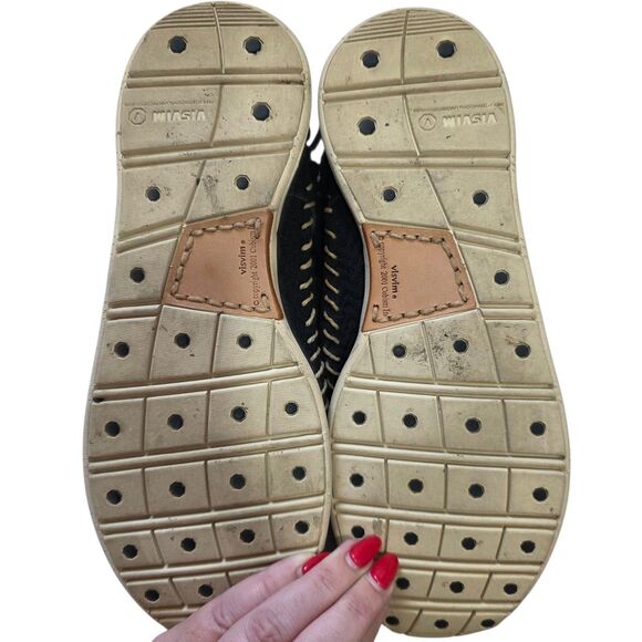 Visvim Moccasin Shoes Black Beaded Leather Folk Lace Up Casual Men’s main image 5